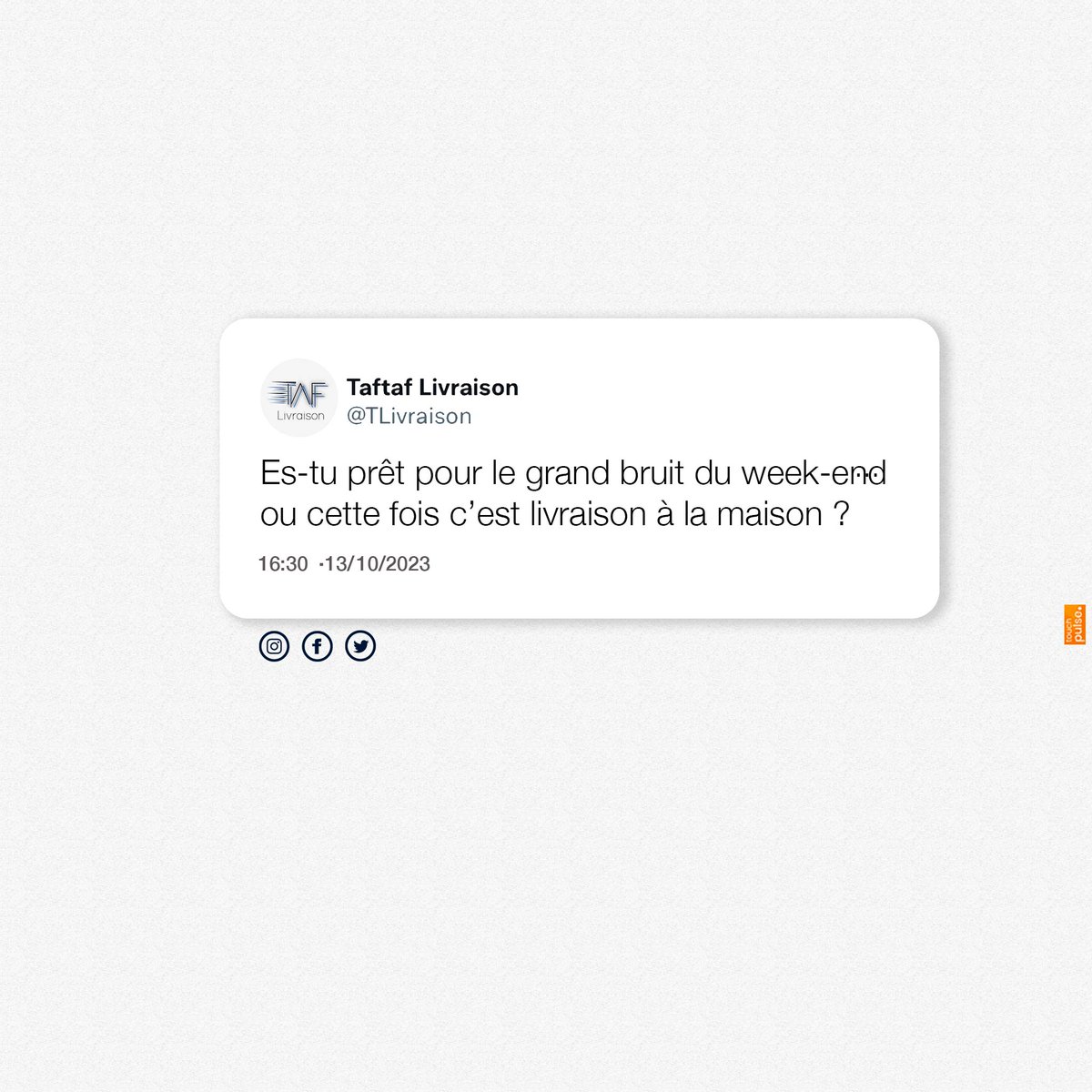 Alors c'est quoi le programmes pour ce #Weekend ?