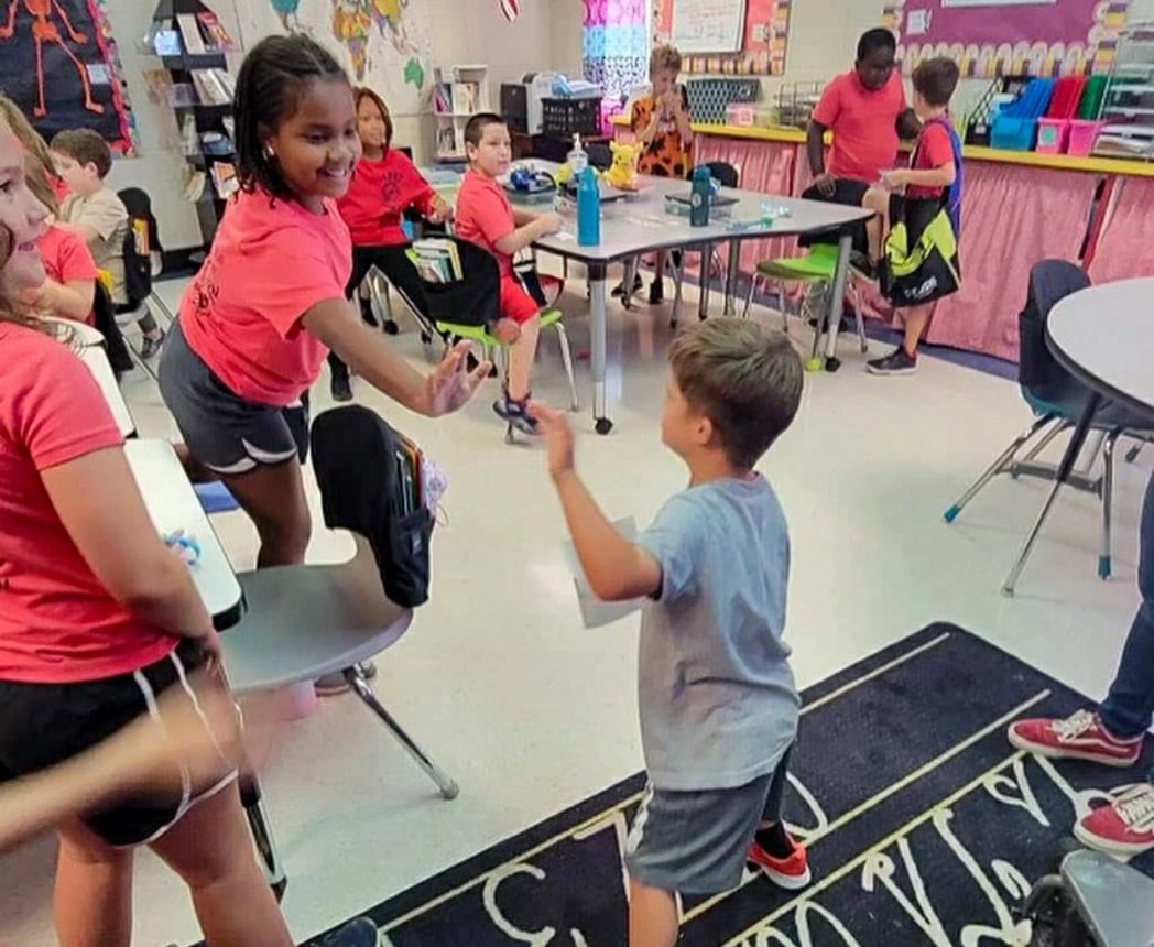 October is Down Syndrome Awareness Month! Mrs. Brimhall and her visited Mrs. Souder’s class and Mrs. Owen’s class to teach about Down Syndrome and what it is, and what it isn’t. Wyatt helped with the presentations and both classes are now officially members of Wyatt’s Warriors!