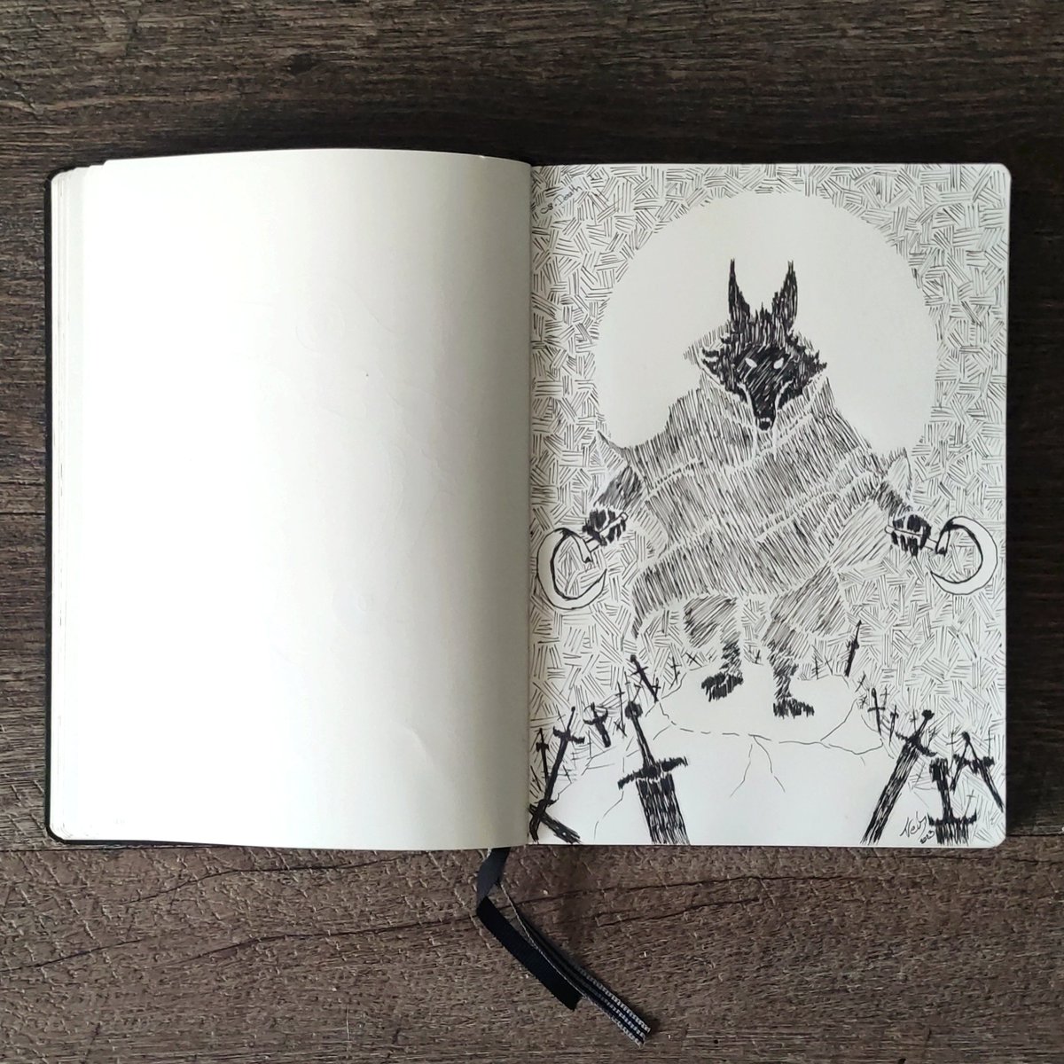 Tiotleup's tweet photo. Jour 8 : Death 
#Gristober #Gristober2023 #inktober2023 #inktober2023day6 #PussInBoots2 https://t.co/mK1QA0wiyZ
