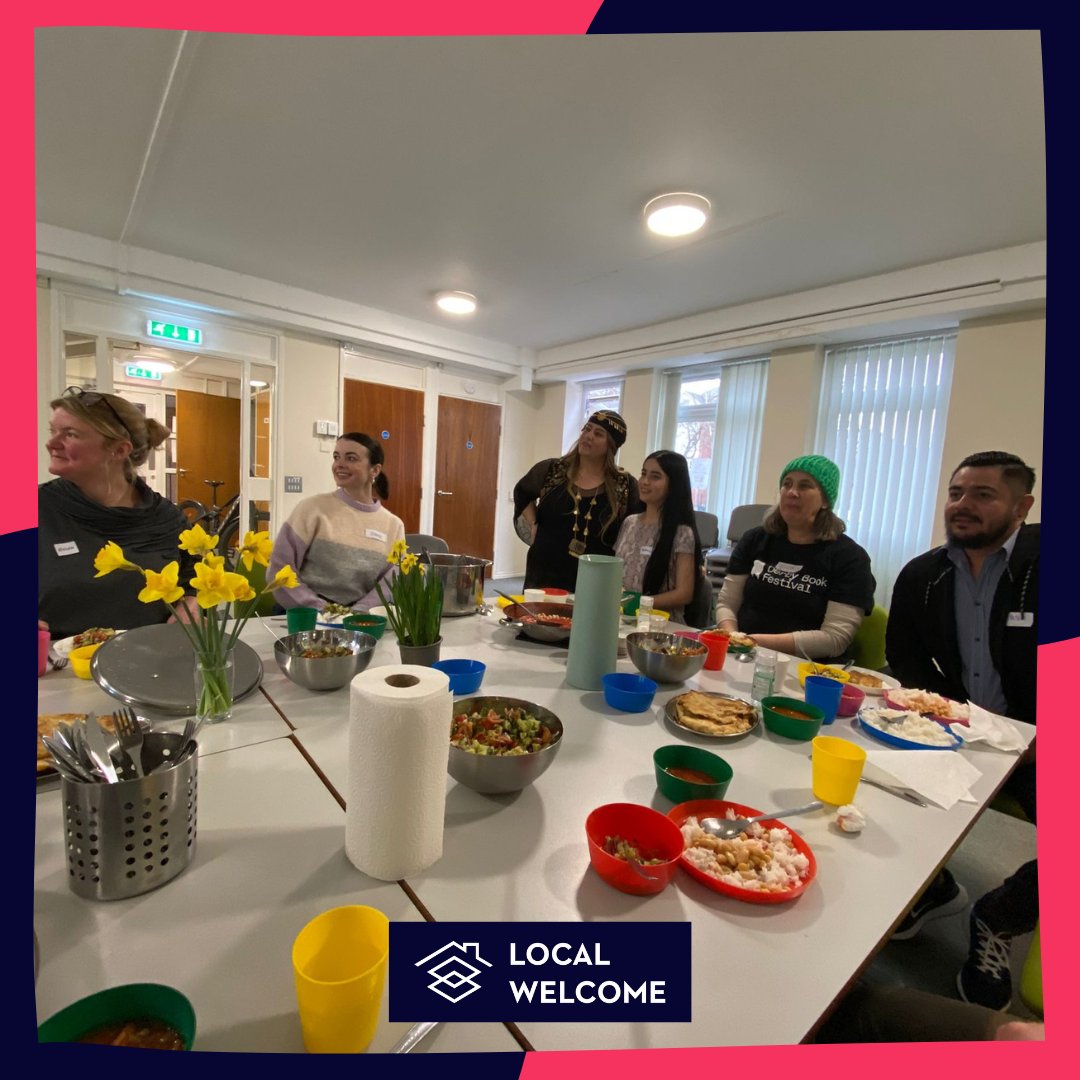 LocalWelcome's tweet image. A pinch of compassion, a dash of culture, and a spoonful of togetherness. That's our secret recipe for building stronger communities. 🥘🌎 #RecipeForChange #LocalWelcome