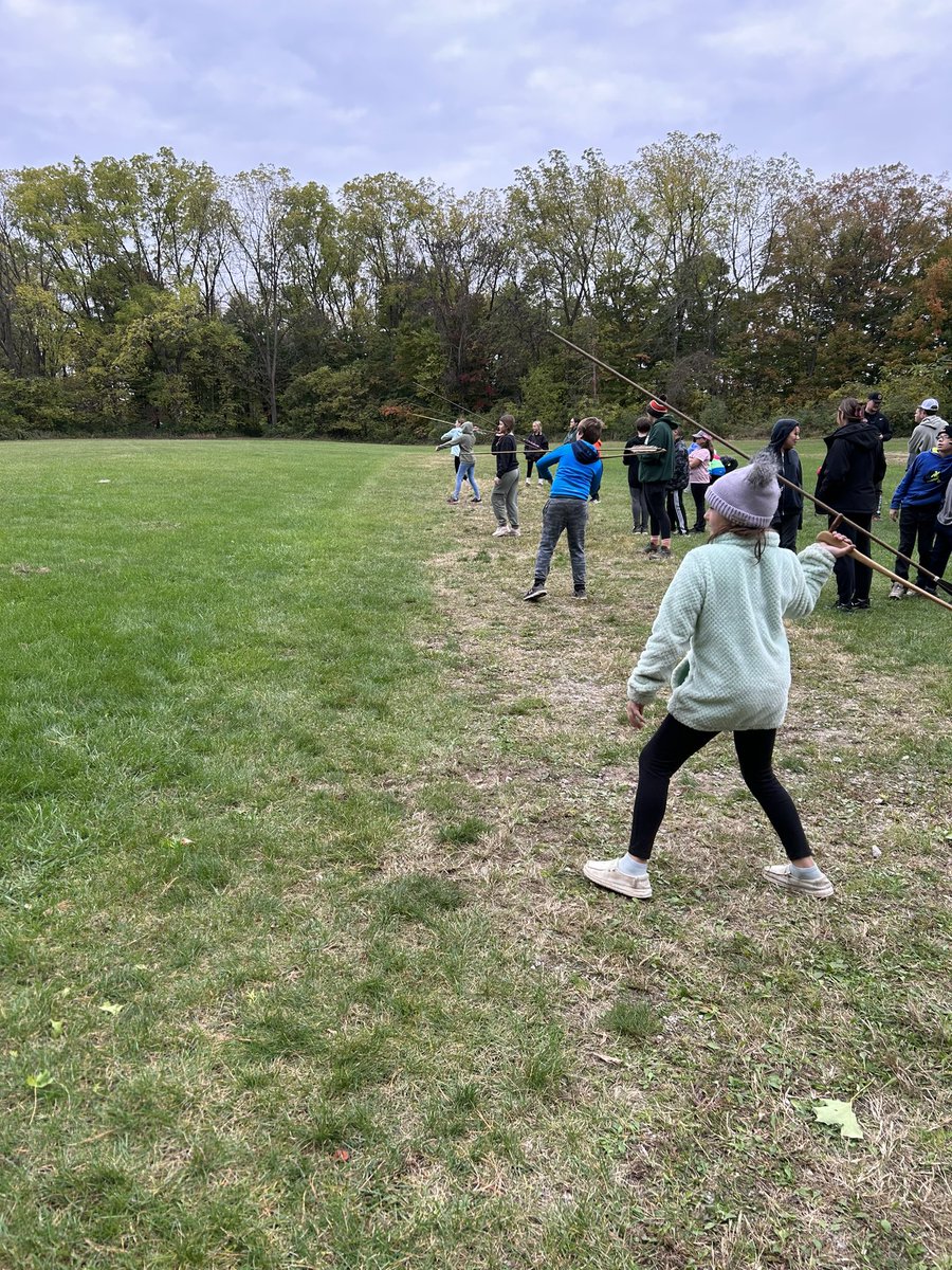IS_MissGerken's tweet photo. Just a little Atl Atl to end our camp adventures! #TeamBlue #FifthGradeCamp 
@OtsegoGrade5 
@5thcampblue https://t.co/LAAiAAeHD7