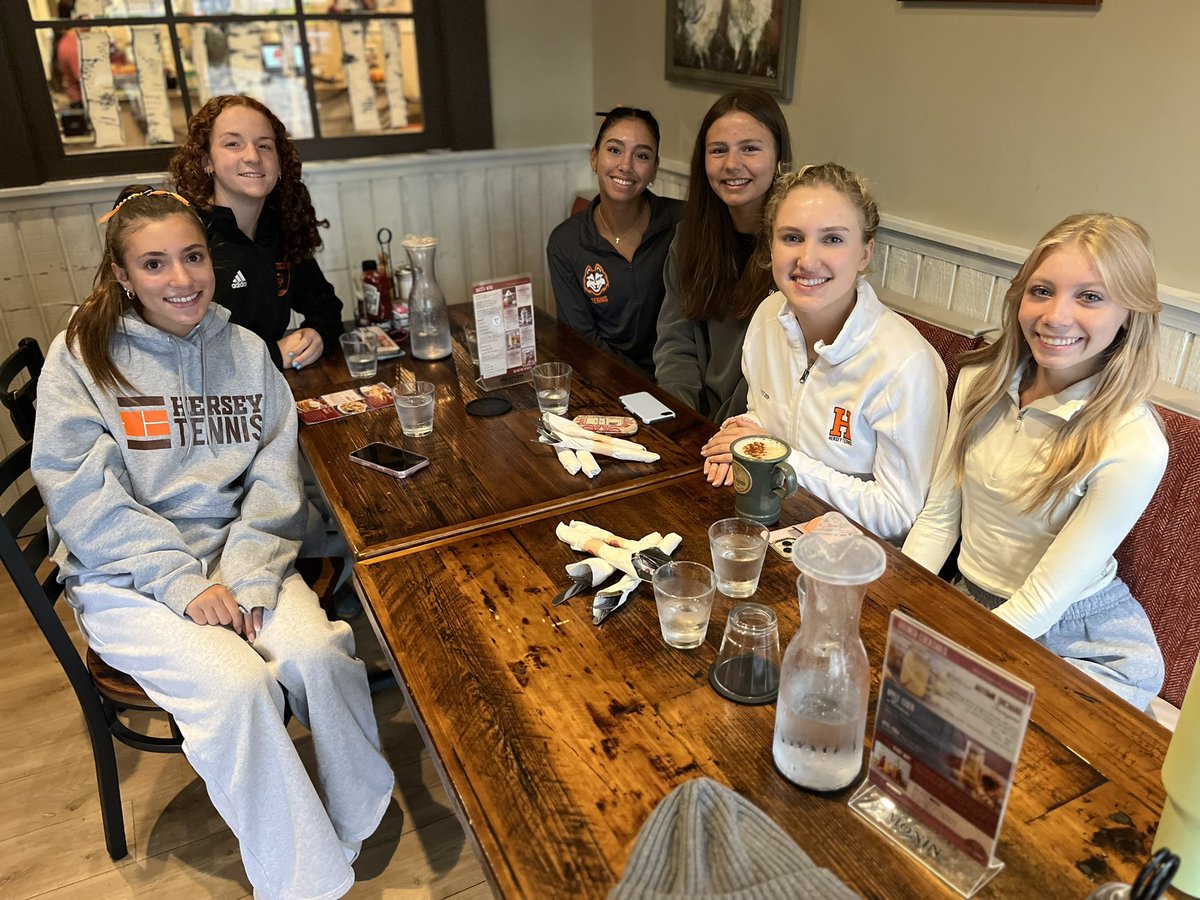 Fueled up for a big day of tennis.  Sectionals just kicked off at Glenbrook Racquet Club.