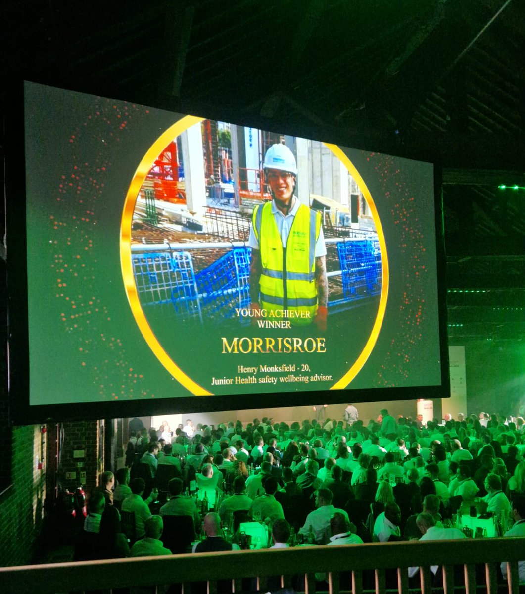 Young Achiever Award
The winner is…
Morrisroe, Henry Monksfield - 20, Junior health &amp; safety wellbeing advisor👏