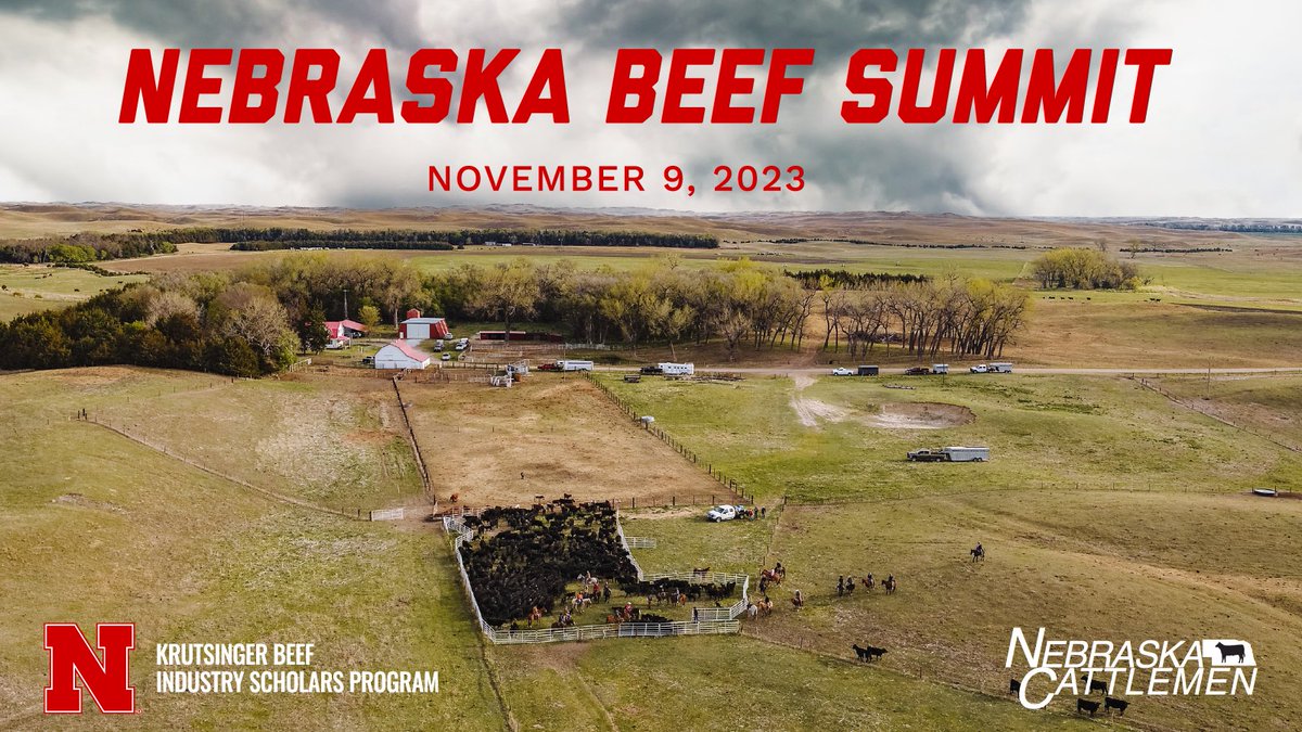 The Department of Animal Science at the <a href="/UNLincoln/">University of Nebraska-Lincoln</a> will hold its annual Nebraska Beef Summit on November 9 near Mead, Neb.

Senior students in the <a href="/unlbeefscholars/">Krutsinger Beef Industry Scholars Program</a> minor program plan the event with support from <a href="/NECattlemen/">Nebraska Cattlemen®</a>.

animalscience.unl.edu/nebraska-beef-…