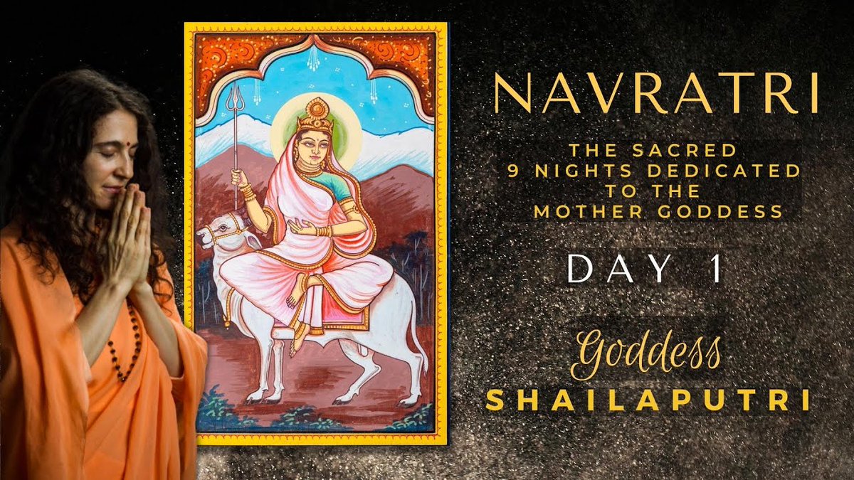 Happy #Navratri! Sadhviji begins a very special 9-day series in which she shares about each of the 9 forms of the #MotherGoddess, This first day celebrates the #Shailputri. 

Watch the full video: 
youtu.be/F6bWR0wFzAI

#navratrispecial #shaktiutsav #GoddessShailputri