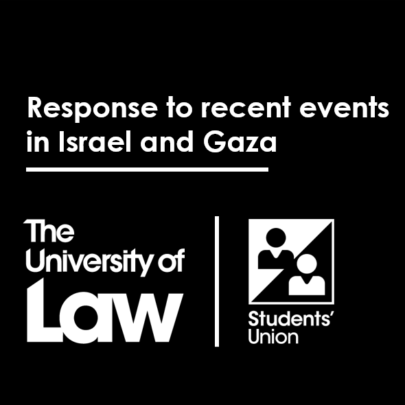 ULawStudents's tweet image. The University of Law and the Students’ Union have issued a response to recent events in Israel and Gaza, which includes links to support services and resources:

studentsunion.law.ac.uk/articles/respo…