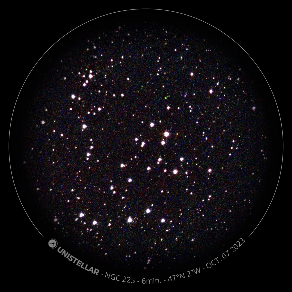 ahenk75's tweet photo. NGC225, open cluster in Cassiopeia, variable star V594 Cas, blue reflection nebula vdB4, globular structures, dark nebulae🔭#Img1 w/my @Unistellar #eVscope on Oct7🔭#Img2 J. Pöpsel/S. Binnewies/F. Sackenheim https://t.co/V7sasEIHgO 🔭Img3 https://t.co/kL2YmF94yZ #Space #Astronomy https://t.co/FAYKTg6H8x