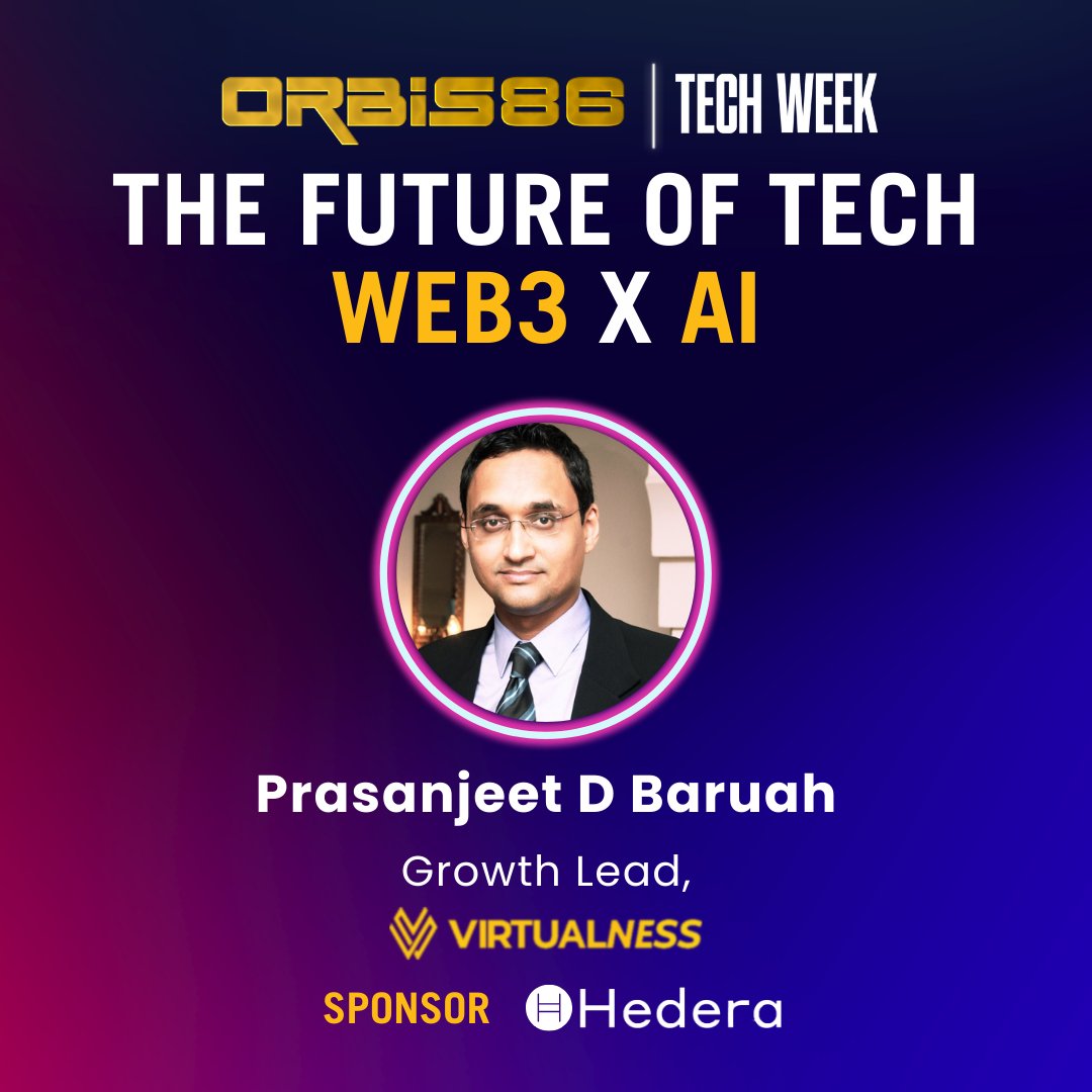 orbis86_x's tweet photo. 🚀Gear up to witness @PDeeB, Growth Lead, @Virtualnessio! With a strategic, hands-on approach, PD consistently exceeds expectations, excelling in global revenue leadership, team management, strategic planning, and digital marketing.✨

🗓️@Techweek_ on 16th Oct 2023
📍New York
✨Sponsored by @Hedera
✨Hosted by Orbis86

👉Book your seat NOW: https://t.co/BiliztW5SH

#NYTechWeek #Web3 #AI #Techweek