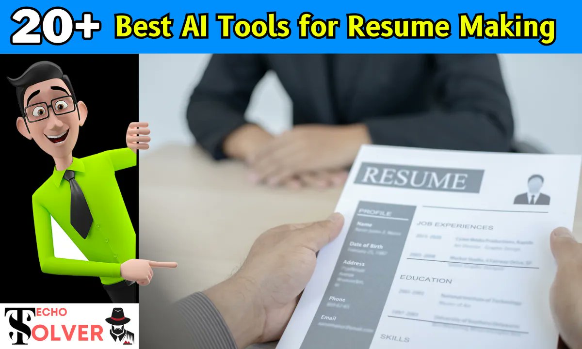 techosolver's tweet image. techosolver.com/best-ai-tools-…
A resume is an important tool for job seekers because it often represents the first point of contact between a candidate and a potential employer.