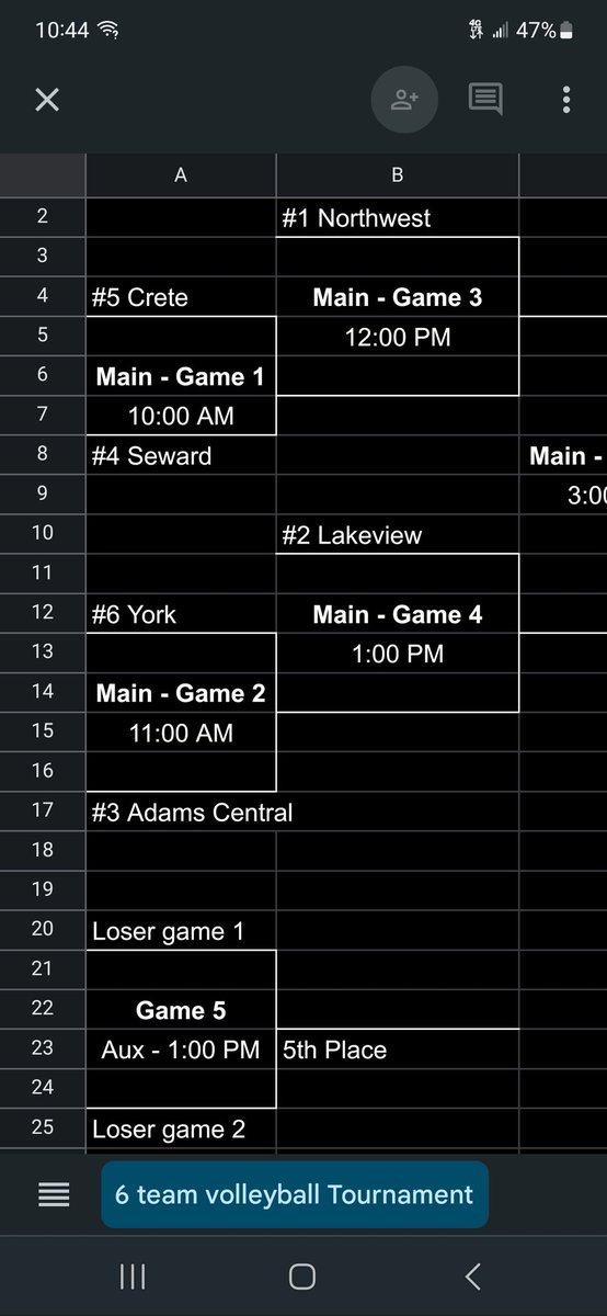 Lakeview_vb's tweet photo. Finals of Central Conf VB tournament are set, &amp; we move to the #2 seed. Matches hosted by @SewardBlueJays Sat. See you there at 1pm!! #lakeviewvikes #nothingtolose https://t.co/uULu8Gff7l