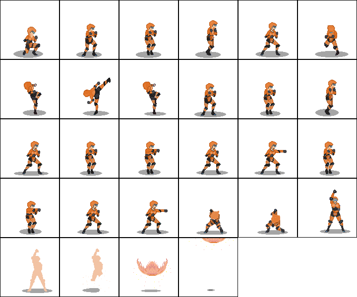 RominaKuber's tweet photo. ¡Les presento mi último modelo creado en Aseprite! Se trata de una mujer robot inspirada en la fuerza y la tecnología. Me encantaría que observaran el video para ver cómo estos sprite cobran vida. #pixelart #pixel
#Aseprite

https://t.co/9My7CsTR71 https://t.co/pwddGNUQ2E