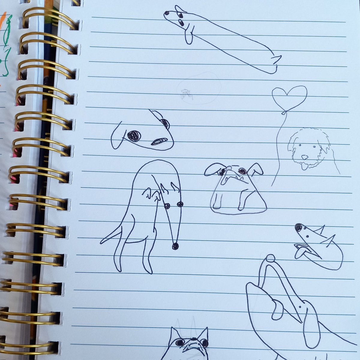 Draws_poorly's tweet image. Dawgs!
#Doodles #dogs #notebookdoodles #pendrawing #dog