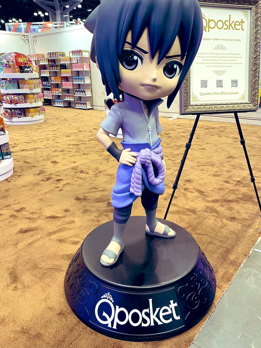 Let's take a picture with #Qposket!

Come visit our #BANPRESTO booth No.2435 for fantastic Q posket display &amp; merchandise!
You can find your favorite here ♡
For the purchase of 3 or more Q posket, you can get 10% discount and a special Q posket-themed shopping bag.