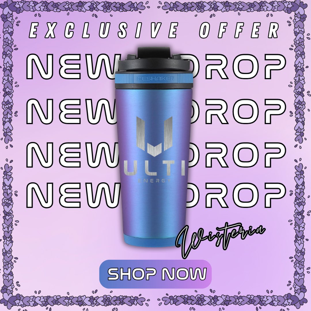 NEW DROP 😍 NEW DROP 😍 NEW DROP 😍 These two new metal shakers were JUST added to our collection and are only available for a limited amount of time! Wisteria and Gold 😏