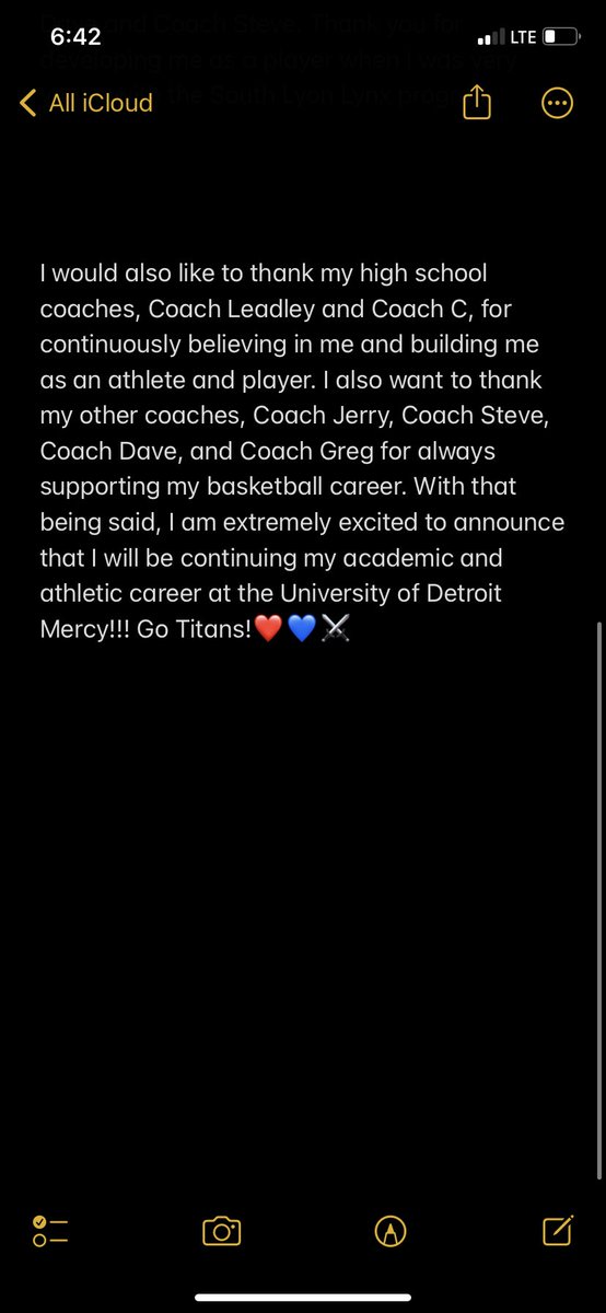 I am extremely proud to announce that I will be continuing my academic and athletic career at the University of Detroit Mercy! Go Titans! 💙❤️⚔️ #committed @MICROSSOVER @BeEast_GirlsBB @LdlyR