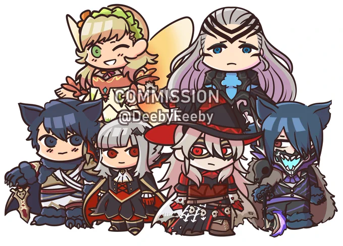 Halloween banner chibis for  #FEHeroes
