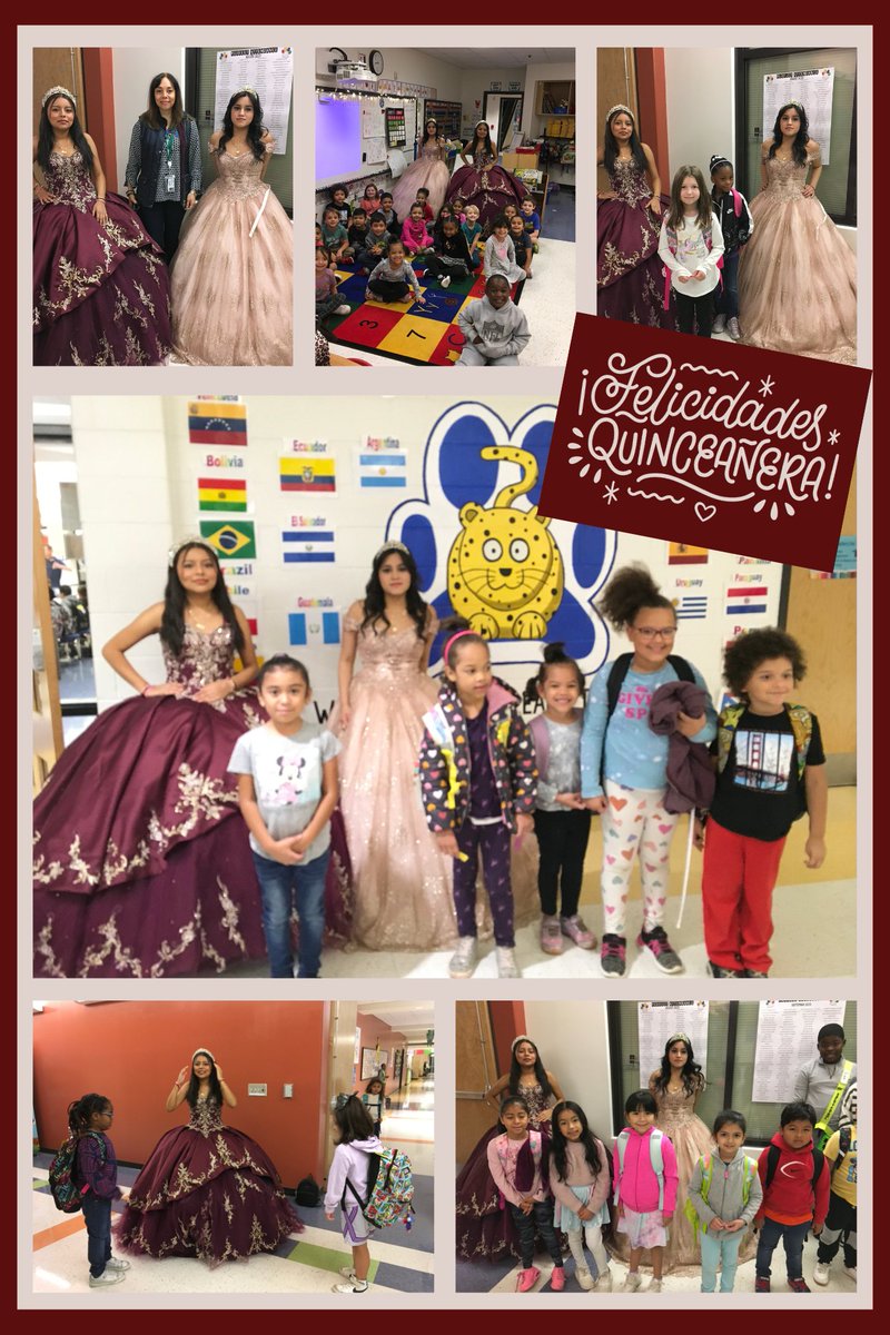 Kelly Williamson (@wmsonk1) on Twitter photo Great way to start the day <a href="/EJJaguars/">Esther Jackson Elem</a> with two of our former Esther Jackson Jaguars in their quinceañera dresses. #HispanicHeritageMonth Great way to start the day <a href="/EJJaguars/">Esther Jackson Elem</a> with two of our former Esther Jackson Jaguars in their quinceañera dresses. #HispanicHeritageMonth