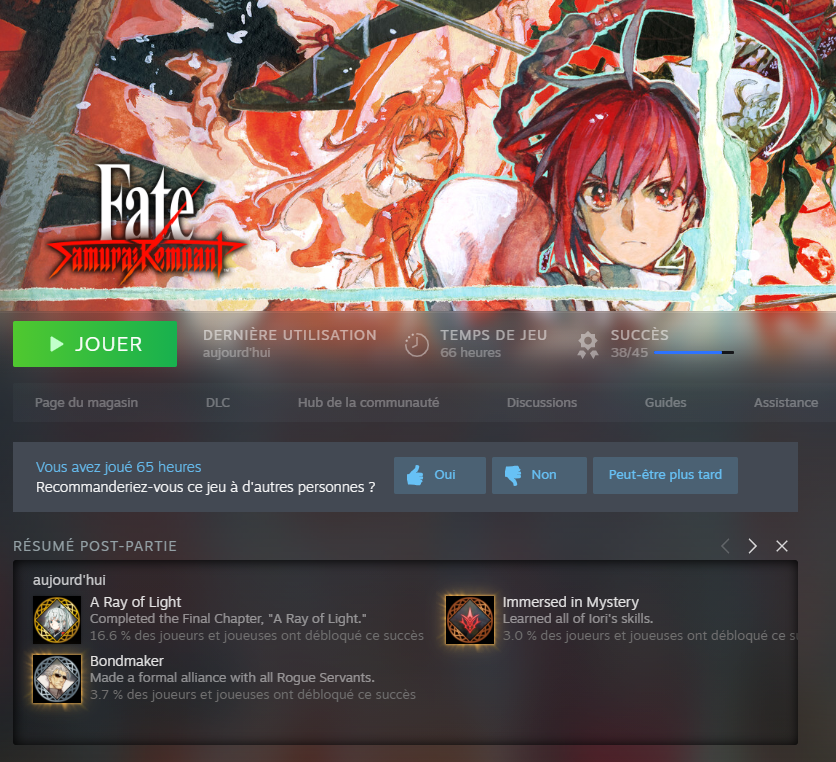 Mikeul159's tweet photo. Un très bon jeu fate, j'avais un peu peur à sa sorti au final j'ai vraiment kiffé d'y avoir joué une dinguerie https://t.co/Sai0lH1zhu
