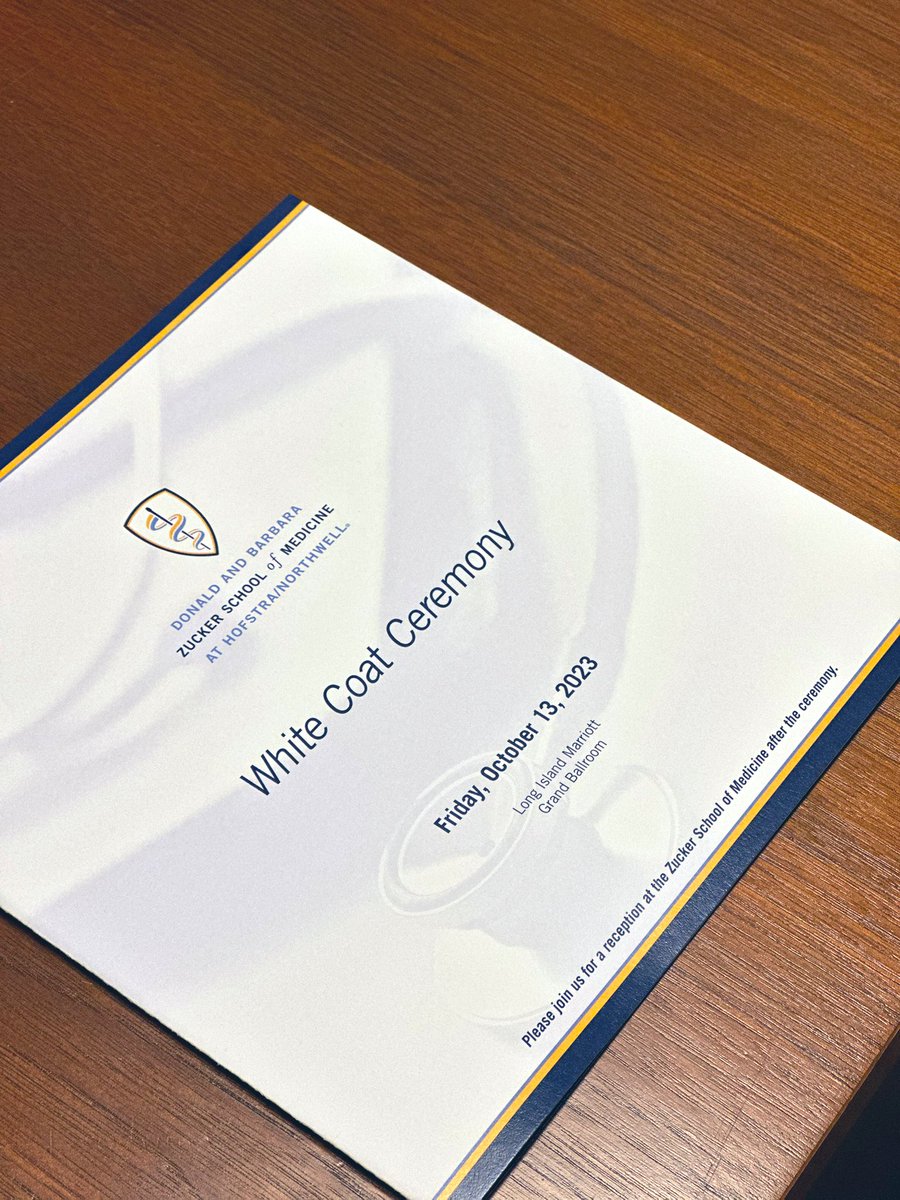 Join us live at 2 pm for our White Coat Ceremony! youtube.com/live/sVGC1vGYN…

#whitecoat2023 #ZuckerMedMilestones #ZuckerSoMoments