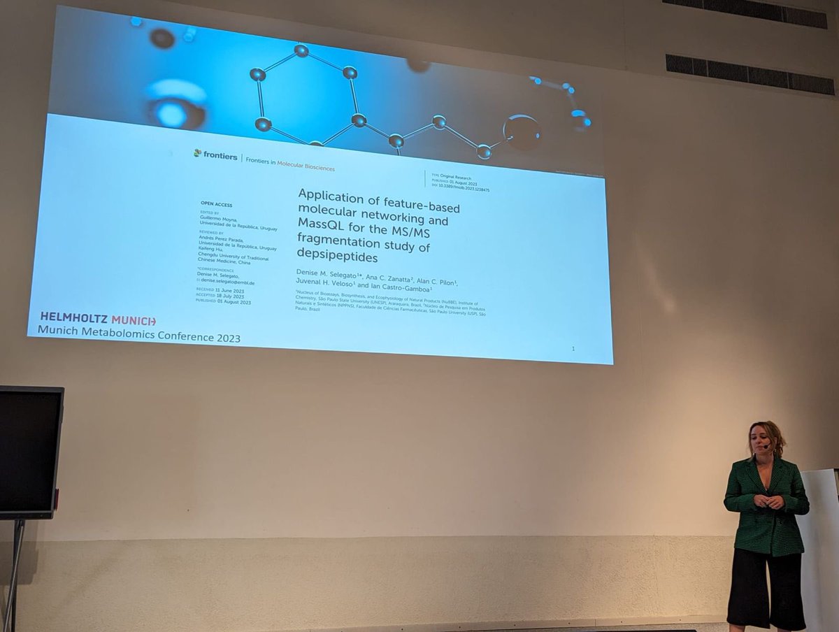 denisemselegato's tweet photo. Today I had the pleasure of talking about my research at the Munich Metabolomics Conference! Thank you @wittingmichael1 for the opportunity! 

Now let’s enjoy Munich! ♥️ https://t.co/Q2Ycb0EPtv
