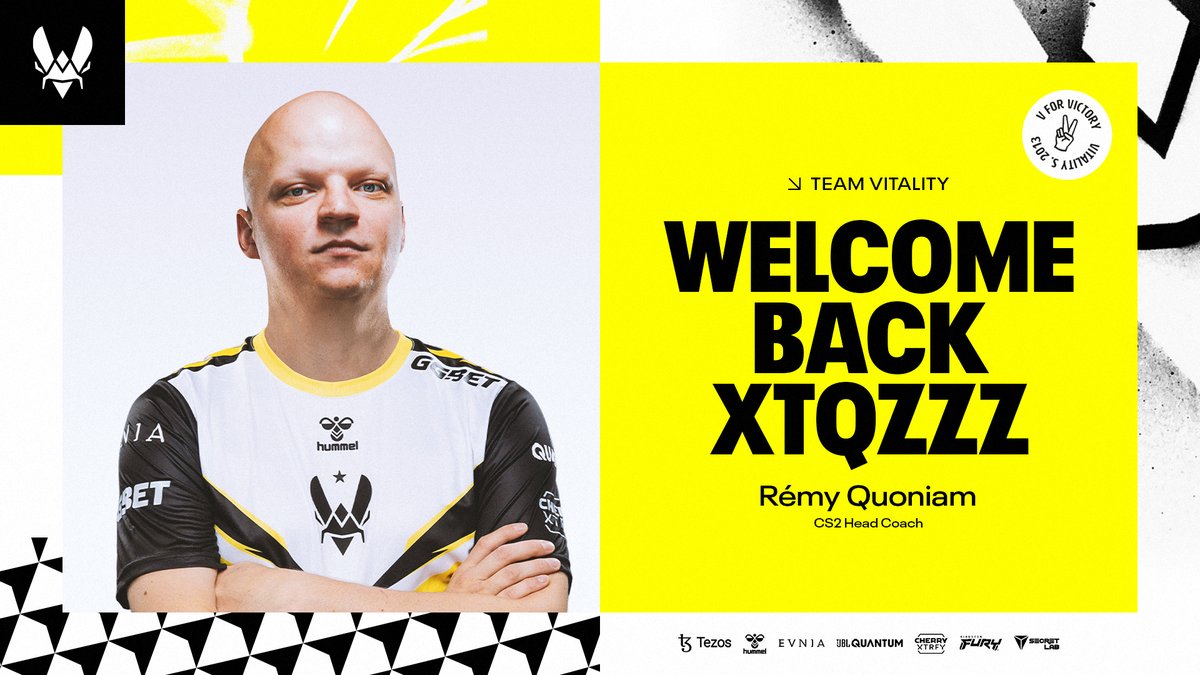 TeamVitality's tweet photo. @XTQZZZ IS COMING HOME https://t.co/T7ne7nUyLB