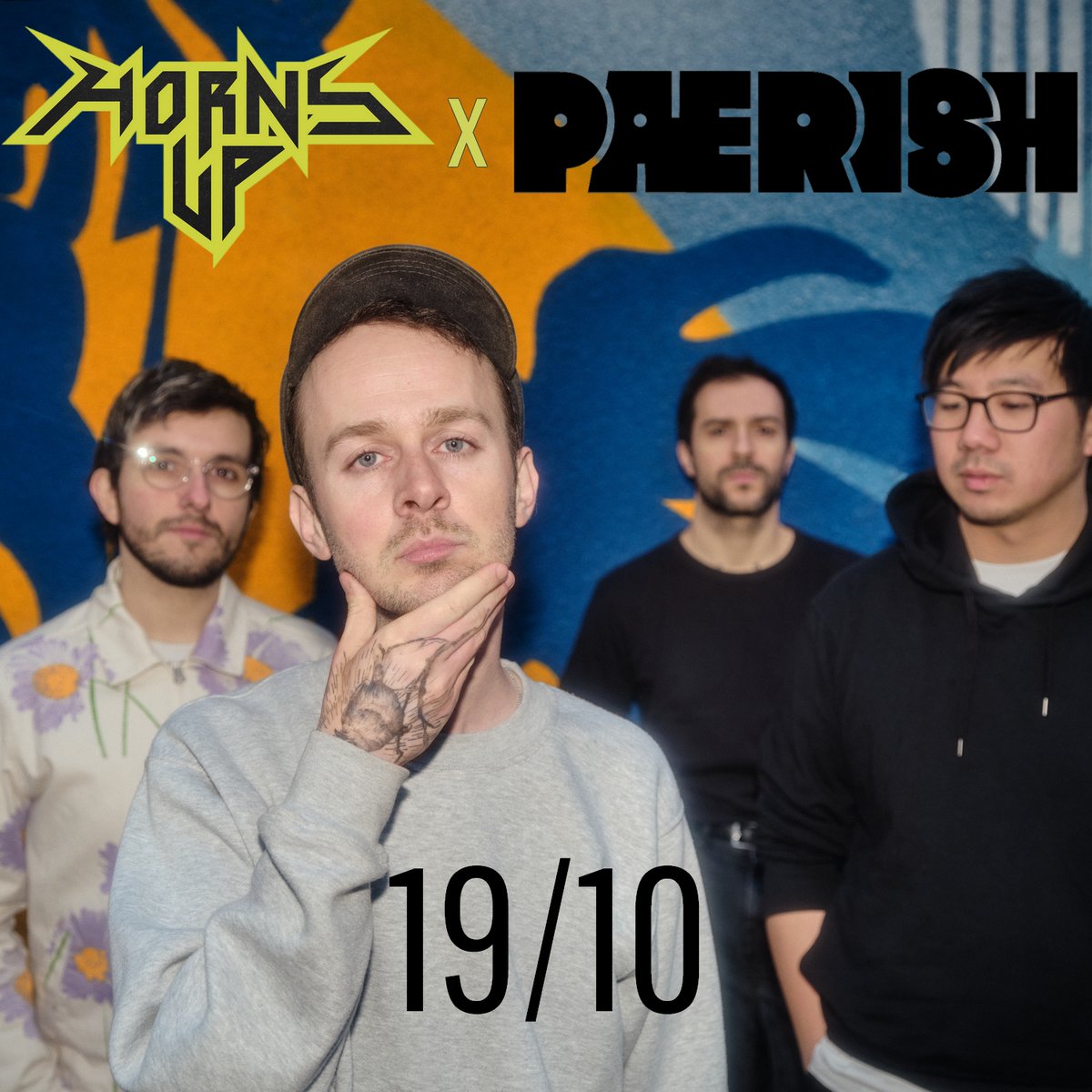 ❗️🎥 L'émission Horns Up x Pærish ✨ Pour le second épisode de cette saison 2 de l'Émission, on reçoit le groupe de rock alternatif parisien @Paerish ➡️ RDV jeudi 19 octobre à 20h sur Twitch twitch.tv/hornsuptv