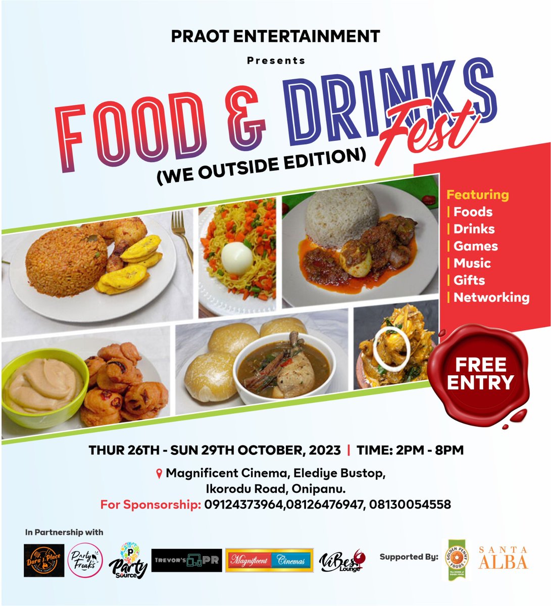 t_revors's tweet photo. Quote this tweet with your favorite food . The top 3 highest engagements would get 5K food voucher each at the forthcoming Annual Food Festival 🔥🥳 https://t.co/DvXUfBNZN9