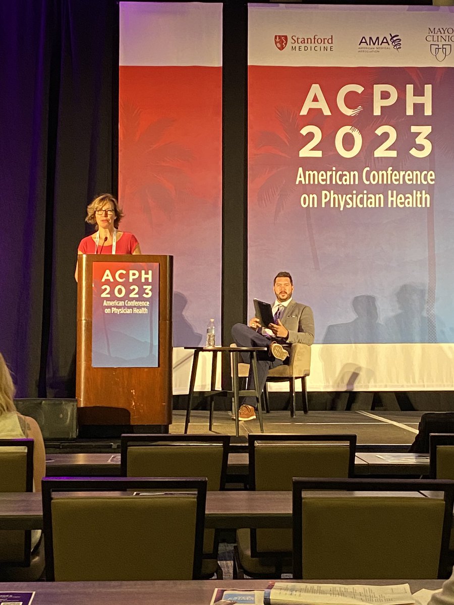 janicecooney1's tweet photo. Listening to @Dr_Gerin_Lajoie and @chris_r_simon from @CMA_Docs talk about physician burnout and professional fulfillment at #ACPH https://t.co/89joGIBXaY