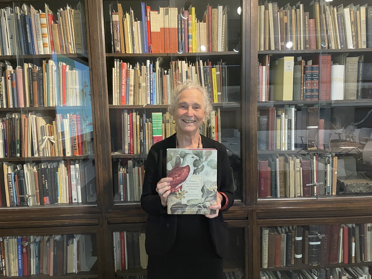 McGill_Rare's tweet photo. All smiles from one of the editors Victoria Dickenson as we look forward to the launch of Women, Environment, and Networks of Empire on October 25th. RSVP for the Launch: https://t.co/2H41mTh1sG @McGillQueensUP @McGillLib #gwillimProject https://t.co/FUM8hi7fmD