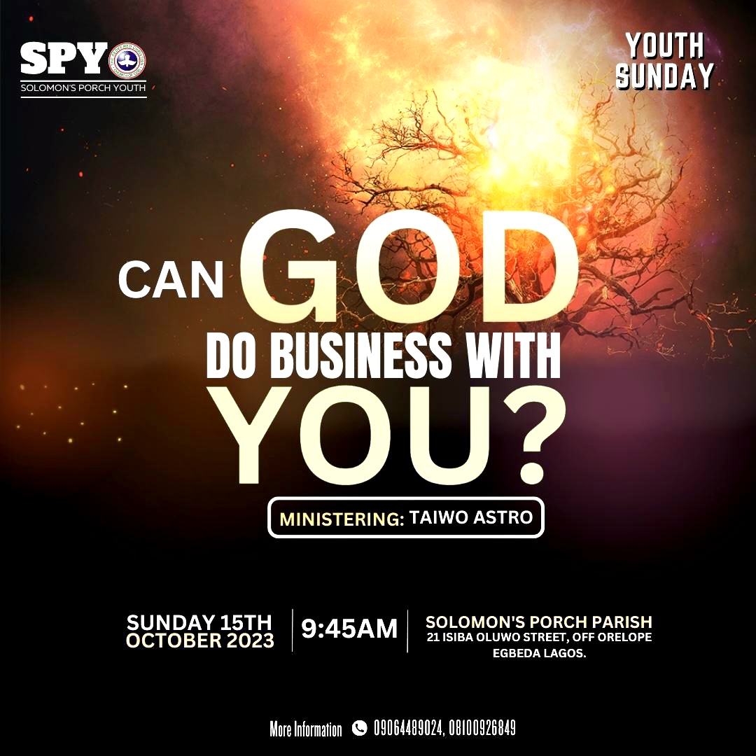 TaiwoAstro1's tweet photo. One of the questions in the heart of God is who is Available 

Can God find you?
Can God do business with you?

Join us this Sunday https://t.co/xLlxHUSG7v