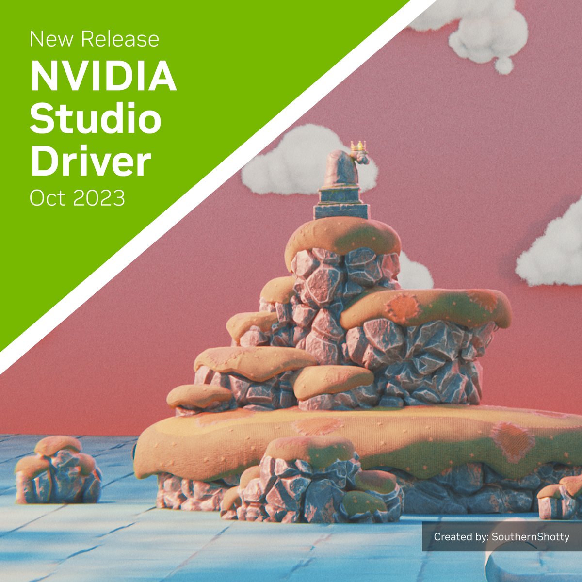 NVIDIAStudio's tweet image. The October #NVIDIAStudio driver is now available! ✅

Download today for optimizations in all of your favorite @Adobe &amp;amp; other creative apps. 🙌

👉 nvda.ws/3txGXER