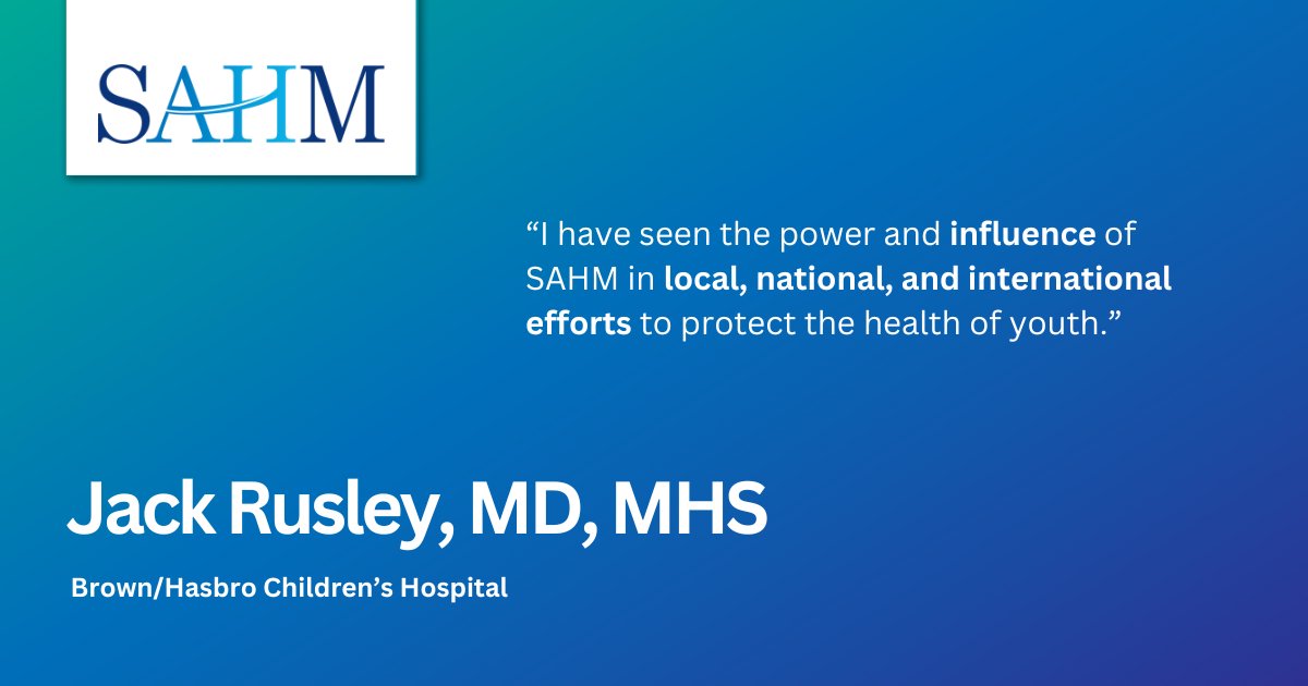 SAHM Headquarters (@sahmtweets) on Twitter photo SAHM works at all levels — locally, national & internationally — to protect #AdolescentHealth. Join us and 1,000 of your colleagues on our mission; become a SAHM member today: bit.ly/44Qof8k
<a href="/HasbroChildrens/">Hasbro Children's</a>
#AdolescentMedicine SAHM works at all levels — locally, national & internationally — to protect #AdolescentHealth. Join us and 1,000 of your colleagues on our mission; become a SAHM member today: bit.ly/44Qof8k
<a href="/HasbroChildrens/">Hasbro Children's</a>
#AdolescentMedicine