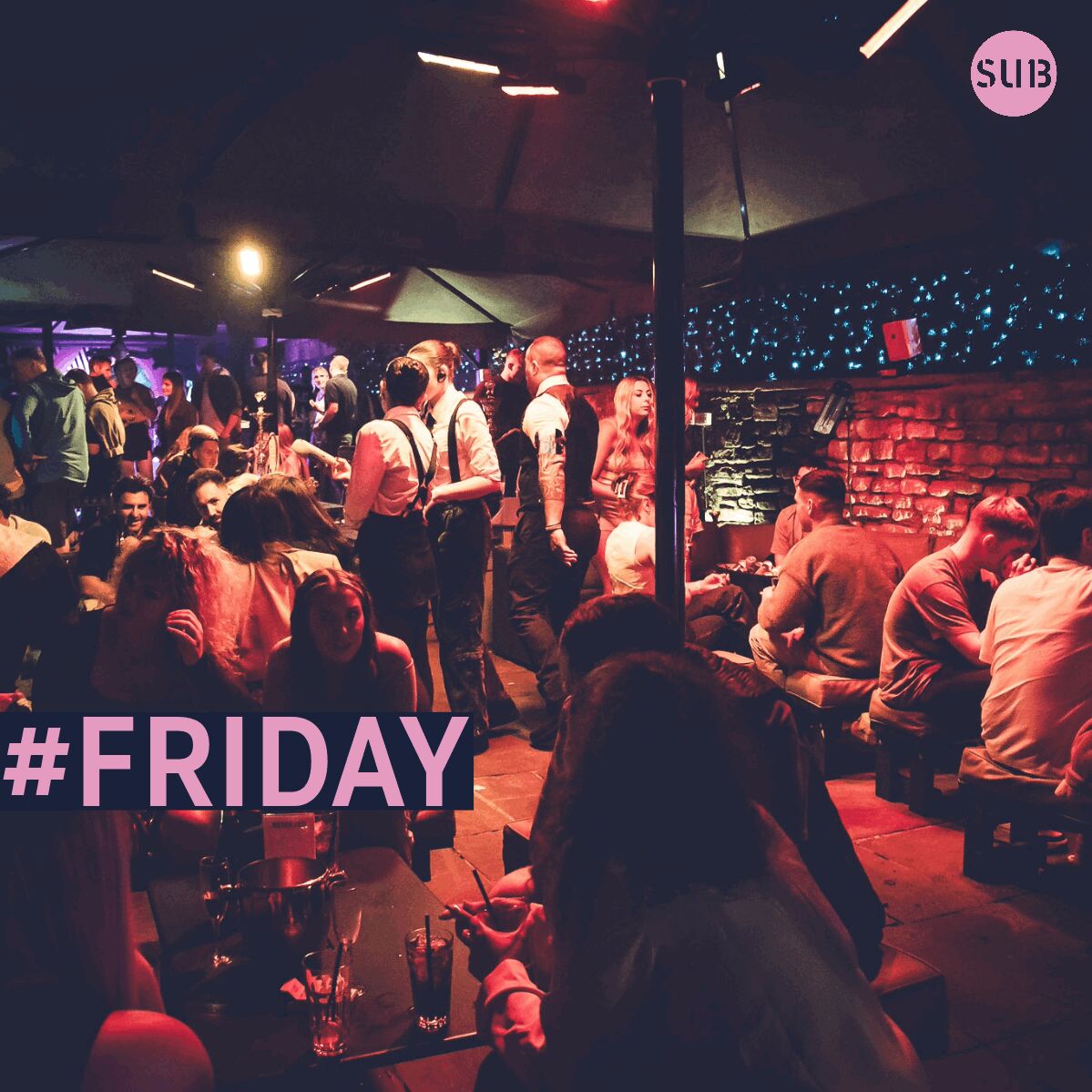 It might be raining 🌧️ it might be Friday the 13th 😱 but we've still got plenty of reasons to be cheerful...!

🤩 Our terrace is heated and fully covered with shisha available
🤩 Cocktails 2-for-1 all night
🤩 Open 5 till 3
