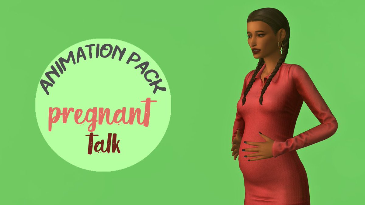 New animation pack 🤰  #ts4cc