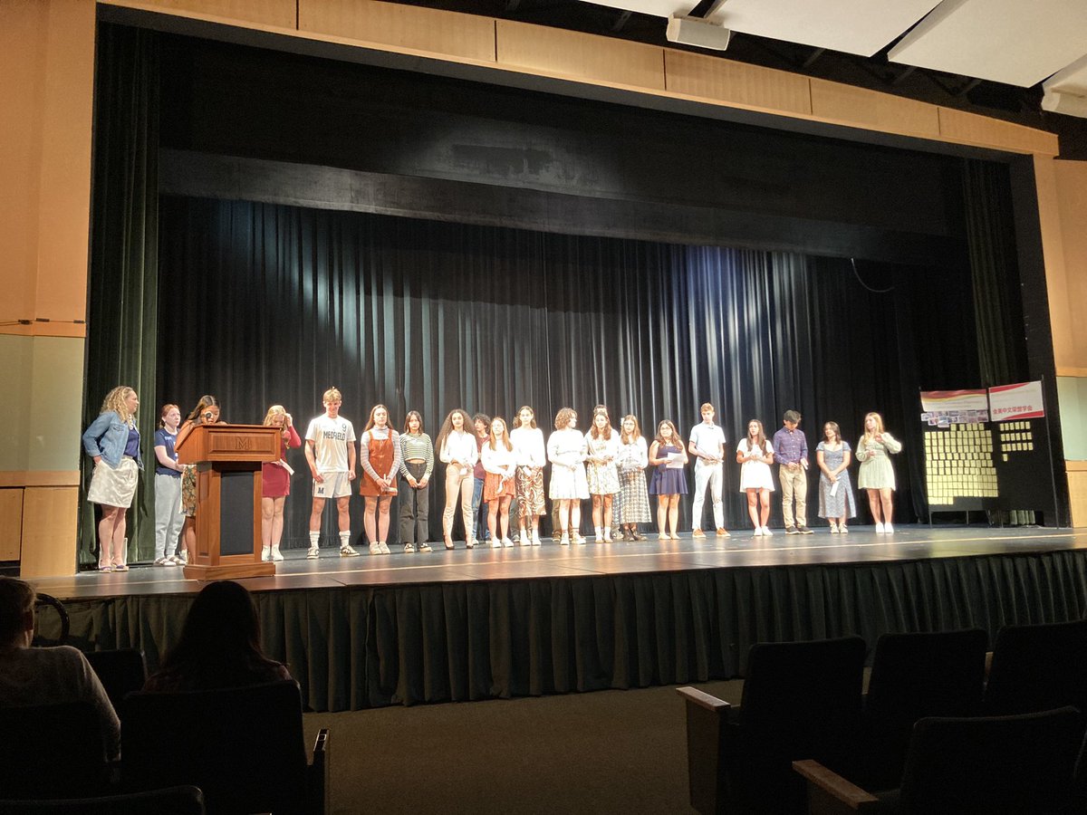 We celebrated all our language honor societies last night #WLMedfield #Medfieldps