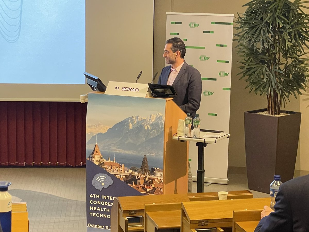 TorieRobinson10's tweet photo. Such a cool presentation re #epilepsy tech today by physicist &amp; neuroscientist Mehrdad Seirafi  🤩 of Alpha Brain Technologies 🇳🇱 at the 4th International Congress in Mobile Health &amp; Digital Tech in #Epilepsy” in Lausanne, Switzerland 🇨🇭! 
#epilepsytech #medtech #neuroscience https://t.co/CVcPPTgXQn