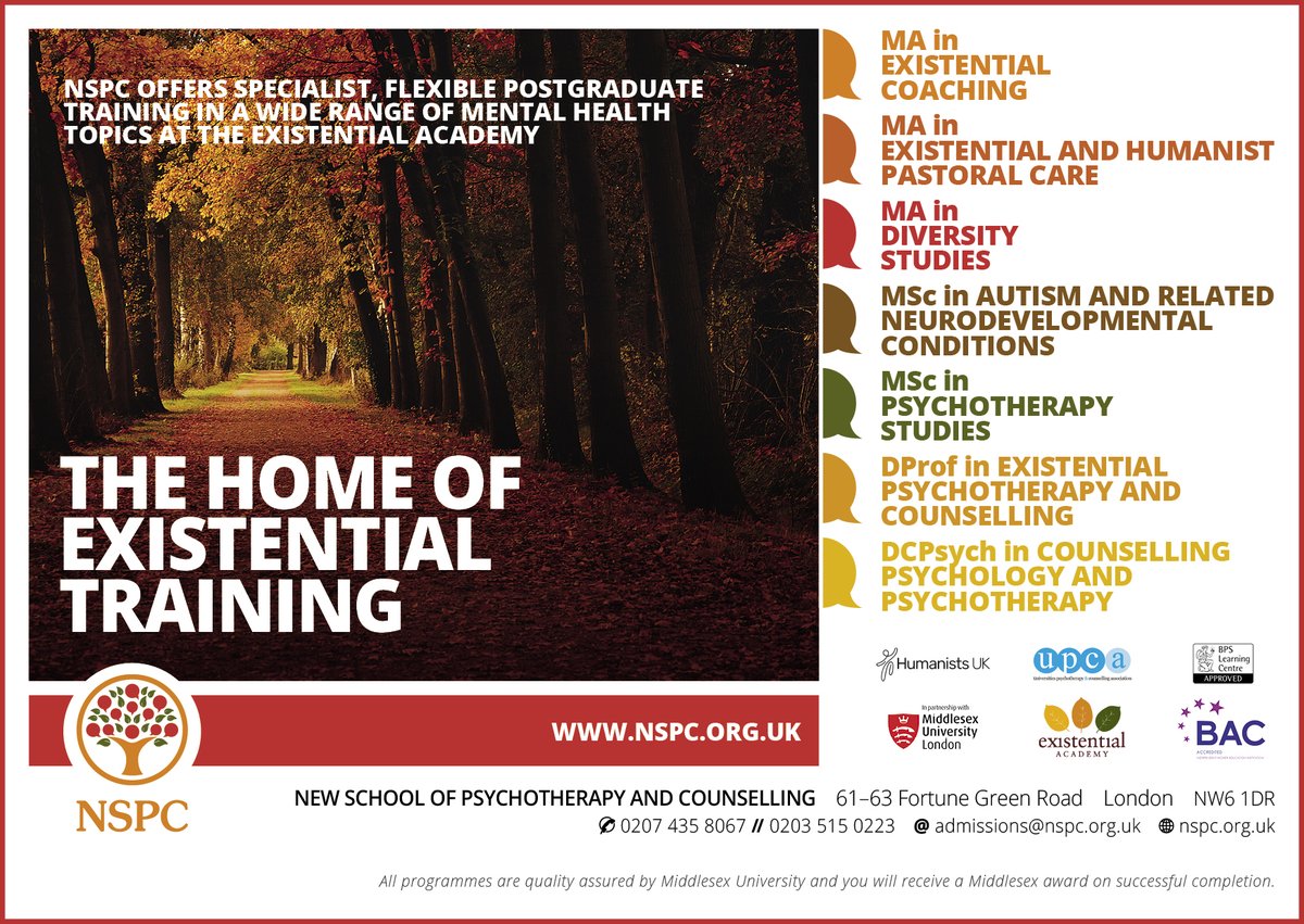 NSPCinfo's tweet photo. Unlock the doors to existential wisdom and self-discovery at the Home of Existential Training, NSPC! 🚪Join us in exploring the depths of the human experience. For more information head to https://t.co/sLg9pEooyA  #ExistentialTraining #NSPC https://t.co/HGdySTkPL2