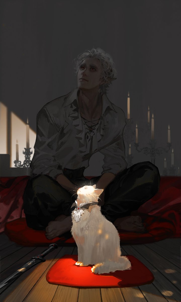 larianstudios's tweet photo. We have a piece for you this week from washanapple - is this what people mean by Astarion having 'meow meow energy'?

Credit: https://t.co/haT24i8dnI https://t.co/Yl1VnDvUJc