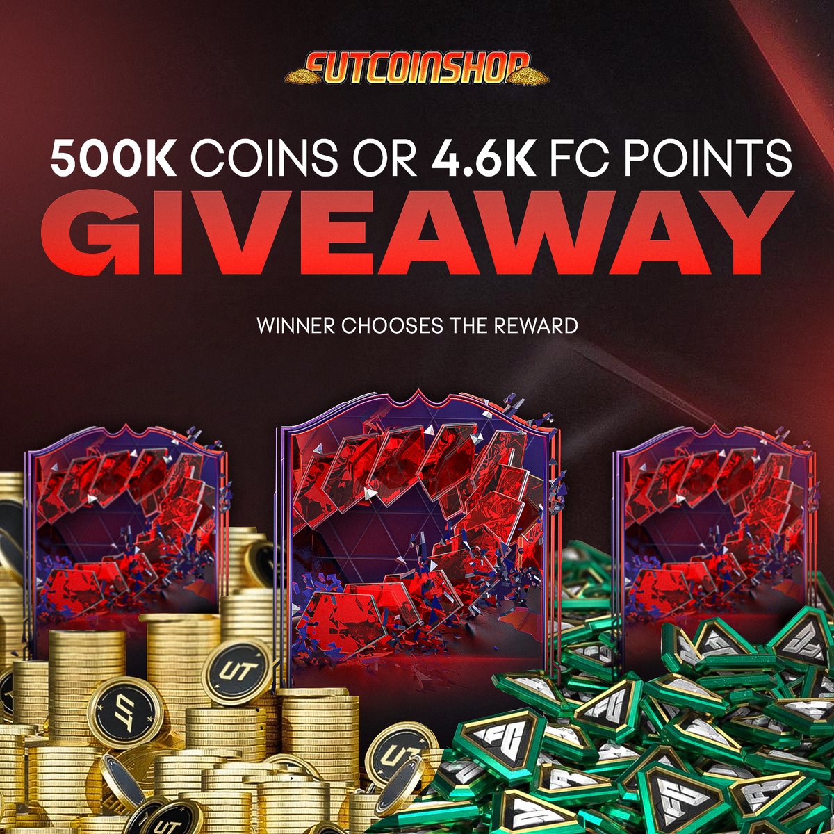 🚨 Get 500k coins or 4.6k FC Points for FREE!

Like this tweet and follow us ❤️✅

Winner announced soon! #FC24 #Trailblazers