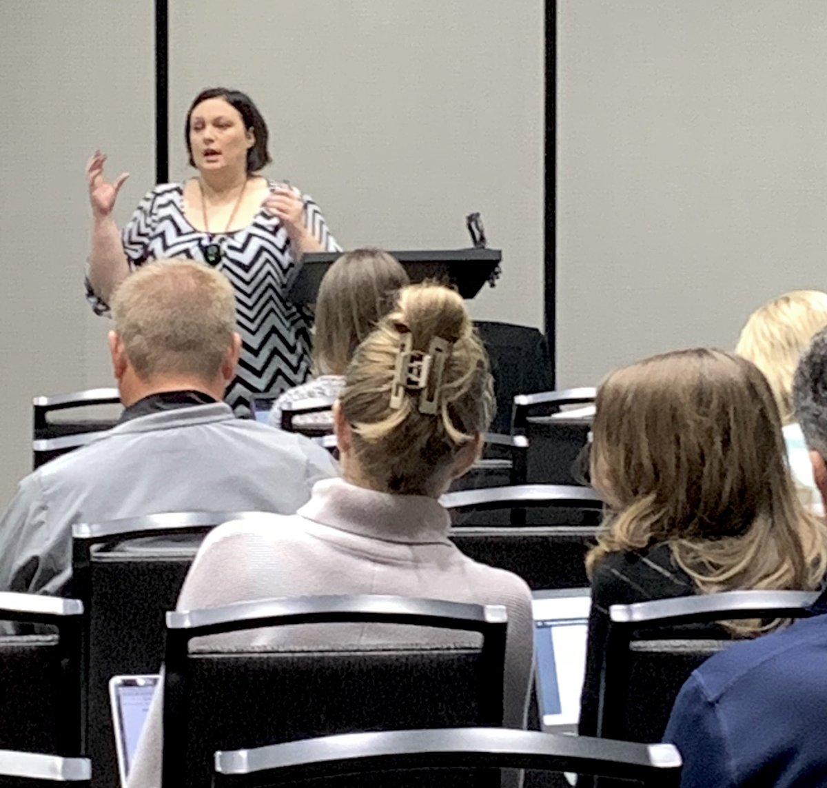 NDE_News's tweet photo. Trudy Clark and Aly Martinez-Wilkinson are demonstrating how to create environments that support individual and collaborative learning, and encourage positive social interaction, active engagement in learning and self-motivation. #NeMTSS23 https://t.co/CTKVsKn8AW