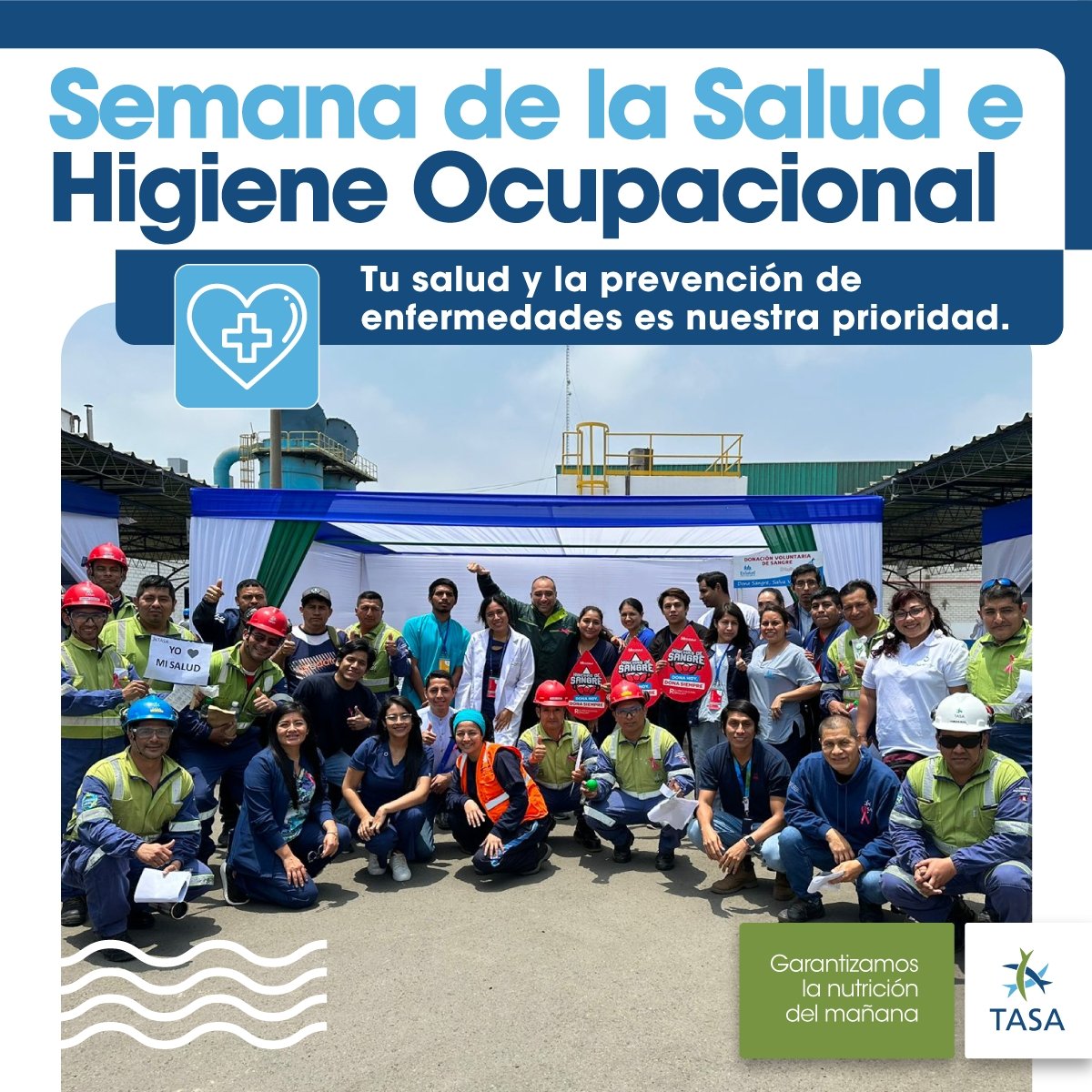 ¡Así vivimos en TASA La Semana de la Salud Ocupacional! 🙌 

Es así que más de 1000 colaboradores participaron en webinars, campañas de vacunación, consejería, donación de sangre y despistaje de enfermedades.

¡Estos resultados reflejan el compromiso de nuestra comunidad! 😉