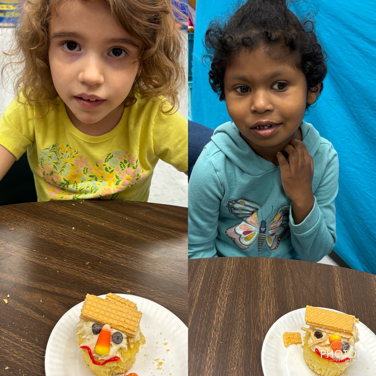 MissScott31's tweet photo. We made scarecrow cupcakes in cooking today! #RESBelieves #ElevateStafford @RockhillES https://t.co/5D0dRR1JkR
