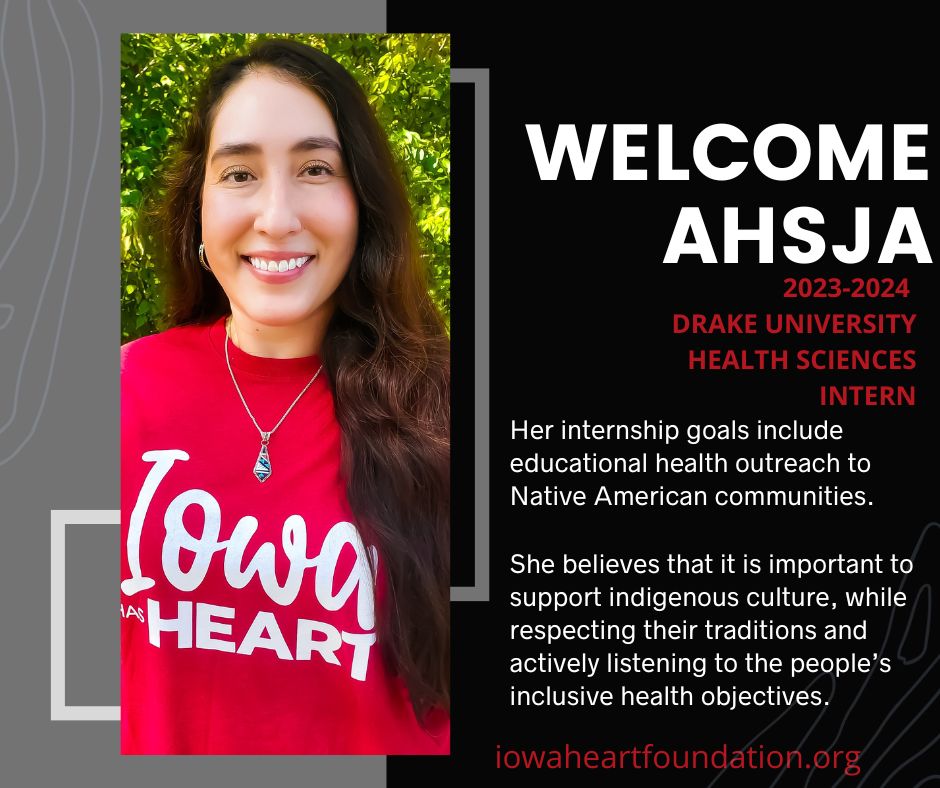 Please join us in welcoming Ahsja Cooper-Reid, our new intern from <a href="/DrakeCPHS/">Drake CPHS</a>! We are so proud to have Ahsja on our team for this academic year. #HealthSciences #IowaHasHeart