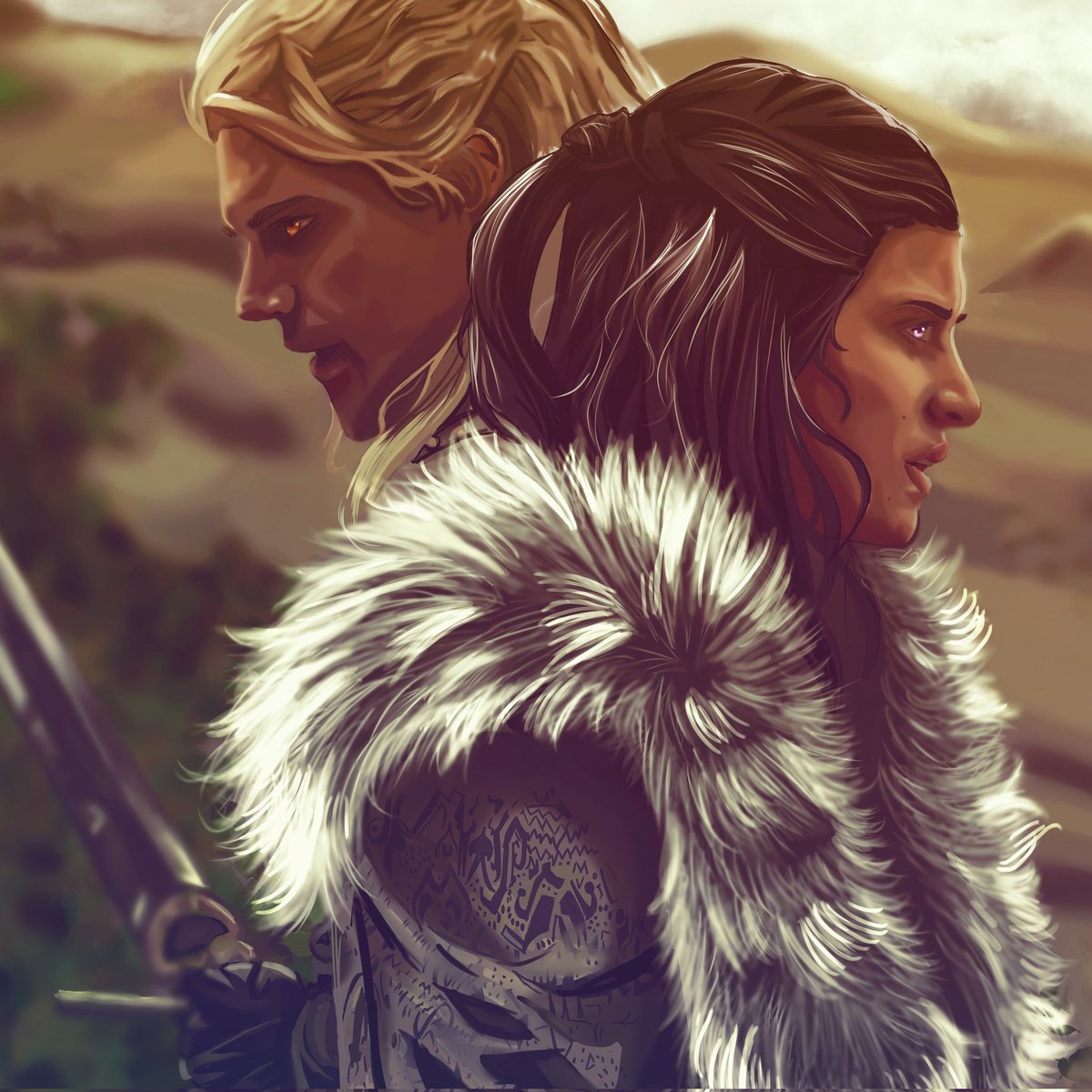 Finished something I've been working ages on. Another one of my fave ships.

#geralt #thewitcher #yennefer #yenneferofvengerberg #geraltofrivia #anyachalotra #HenryCavill #thewitchernetflix #witcher #witcherfanart #yenralt