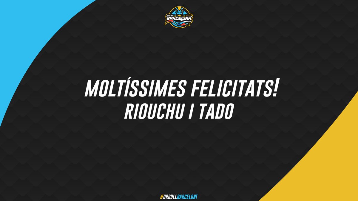 Moltíssimes felicitats <a href="/Riouchu/">Riouchu</a> , <a href="/ValeirasYago/">Tadø</a>!

Esperem que passeu un bon cap de setmana i que la nova etapa us porti moltíssima alegria! 💙💛