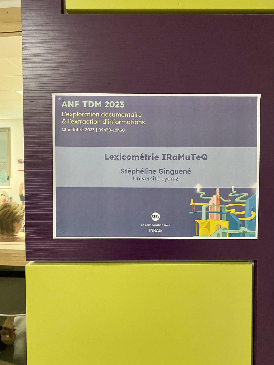 Steph__Gin's tweet photo. ✨Un grand merci à l’@INIST_CNRS de m’avoir conviée pour la deuxième année consécutive à l’ANF TDM pour présenter le logiciel IRaMuTeQ ! 
De riches échanges et des rencontres stimulantes qui donnent matière à réflexion ! @INSHS_CNRS @INRAE_France @CNRS_Villejuif https://t.co/PAkBmOWoTY