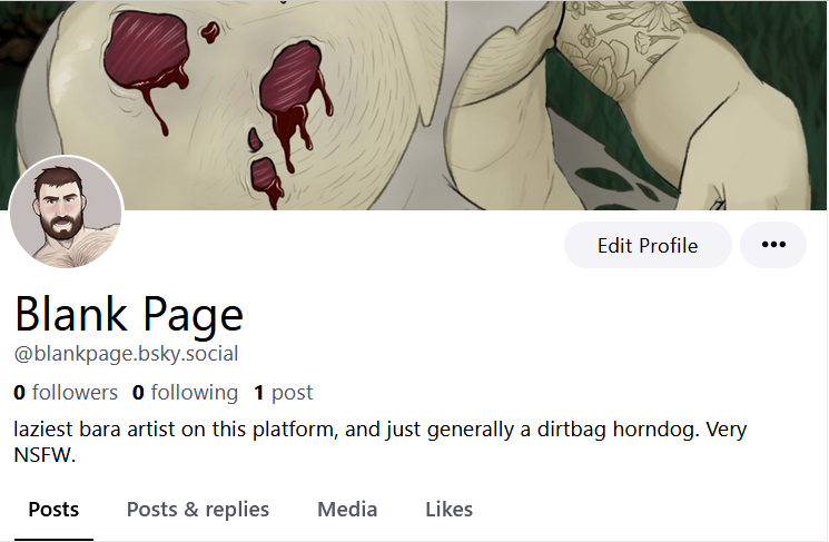 You can find me on Bluesky now! <a href="/blankpage/">blankpage</a>.bsky.social