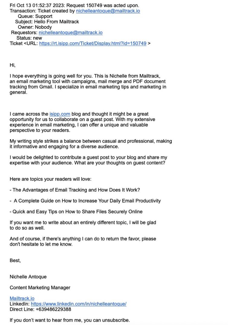 GetToTheInbox's tweet image. Our CEO @annepmitchell isn't always subtle; she just posted this on LinkedIn in response to @Mailtrackio  spamming us: 
WOW. Just...wow. Mailtrack, Nichelle Antoque Lucero 🌸, Eduardo Manchón could your spam targetting be any worse?? You seriously just *spammed* a company run by…