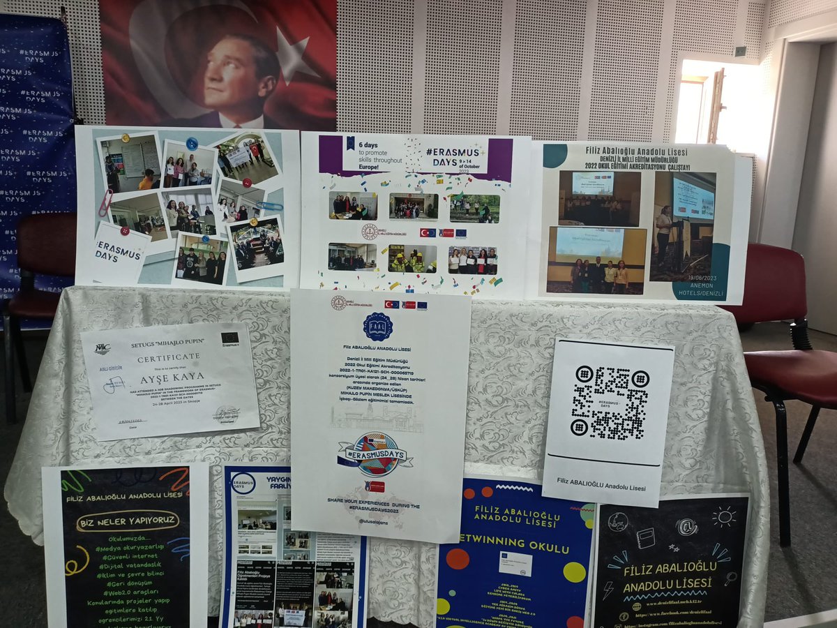 FevziYetik's tweet photo. Ulusal ajansın önderliğinde her yıl düzenlenen #Erasmusdays2023 günleri kapsamında bugün de okulumuz Filiz ABALIOĞLU Anadolu Lisesi olarak bir etkinlik düzenledik. https://t.co/7ttYxNWnnP