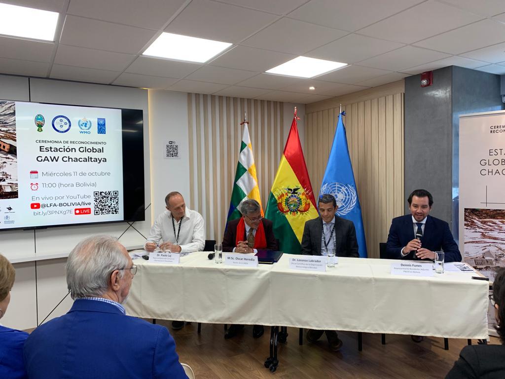 La cérémonie de labélisation GAW Global du site de Chacaltaya souligne l'intérêt mondial des données d'observation et récompense le consortium international <a href="/UMSAinformacion/">Universidad Mayor de San Andrés - UMSA</a> <a href="/ird_fr/">IRD.fr</a> pour l'implémentation de la station suivant les recommandations GAW.

actris.fr/chacaltaya-rec…